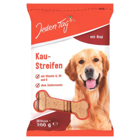 Jeden Tag Dog Chew Strips with Beef Product Image